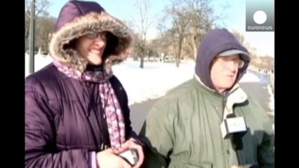 Big freeze at the Niagara Falls delights tourists