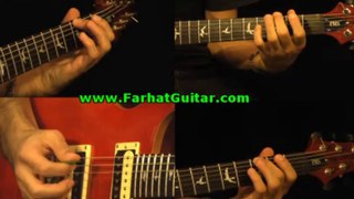 One - Metallica Guitar Lesson 1/12 www.FarhatGuitar.com