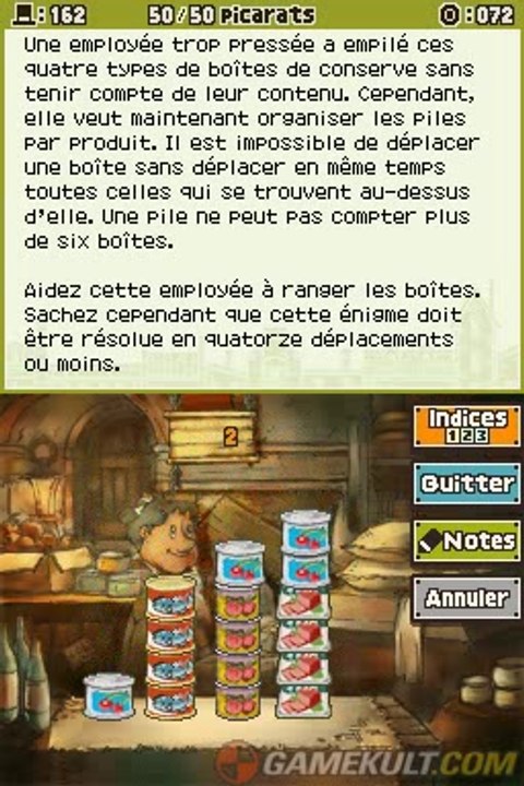 Professeur Layton et le Destin Perdu - Enigme n° 162