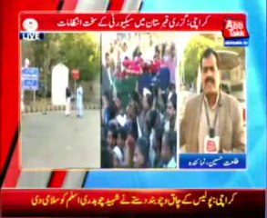 Ch Aslam late down in Gizri Graveyard