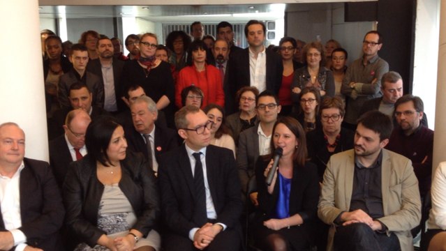 La socialiste Johanna Rolland a présenté ses 64 colistiers