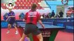 The most amazing trick shot ever seen in table tennis!