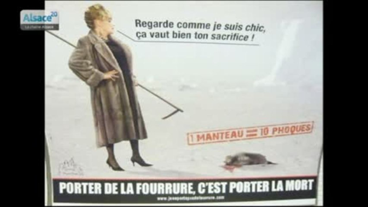Des Soldes militantes avec la journée sans fourrure