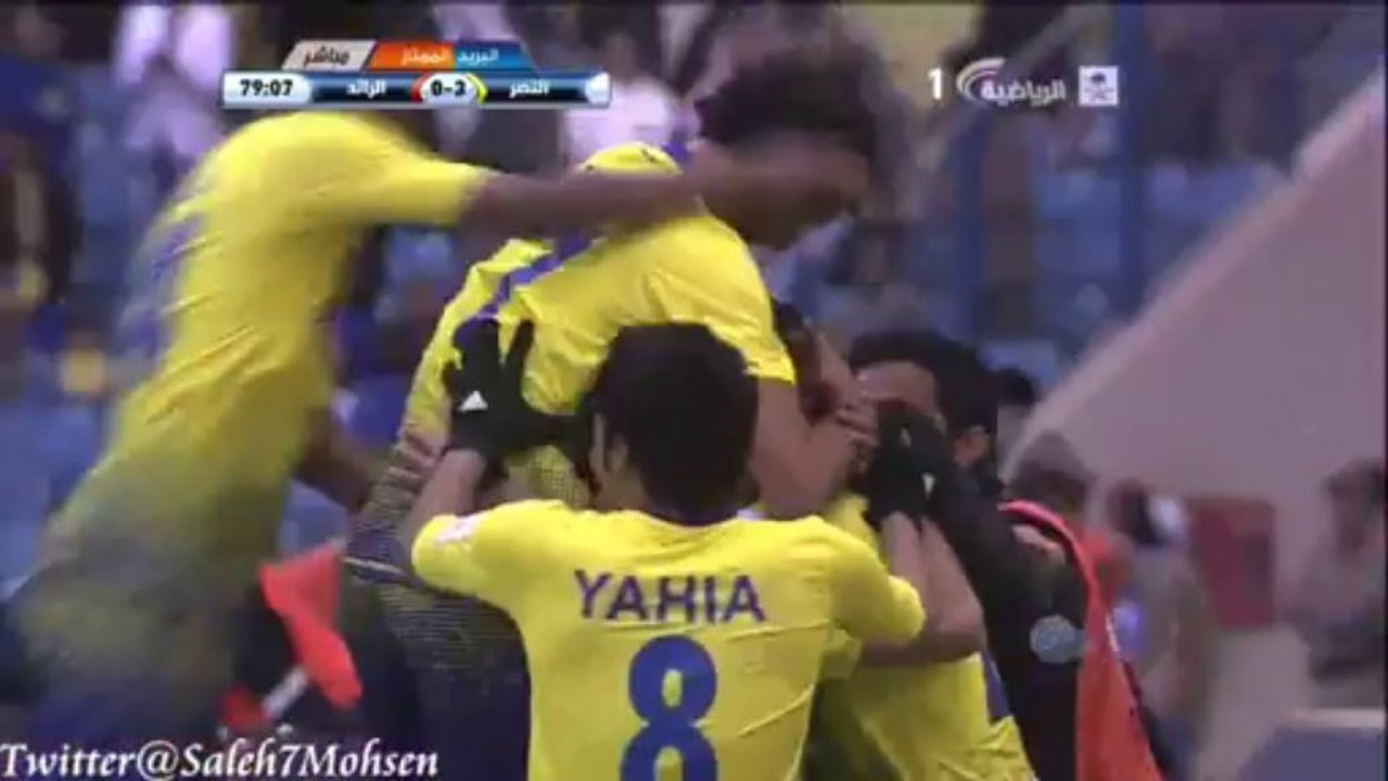 هدف النصر الثالث الشويش يالخطأ - النصر ضد الرائد