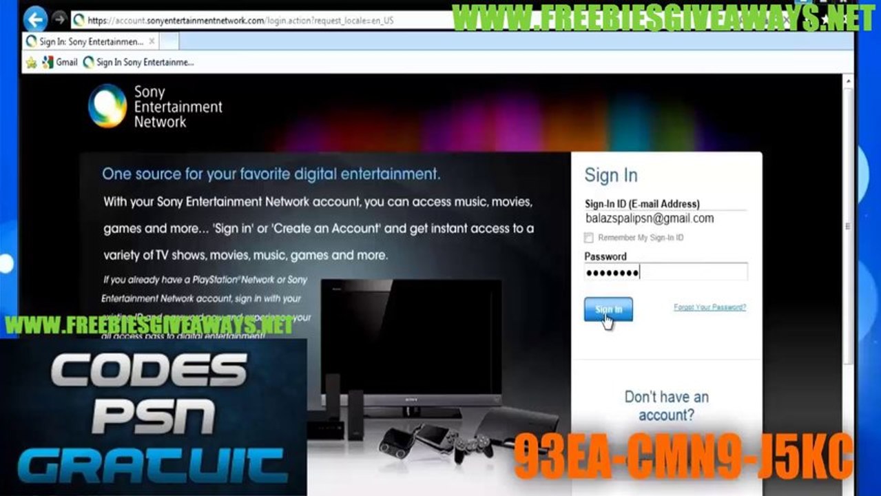 Carte Playstation Network Gratuit [FR]