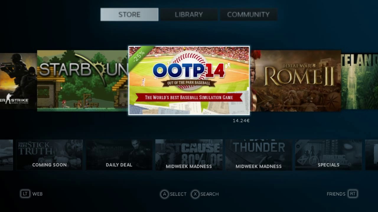 SteamOS : Boot et menus