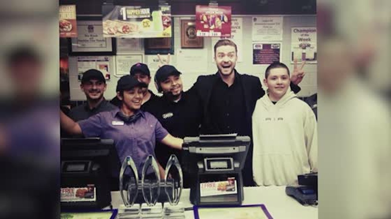 Justin Timberlake nach People's Choice Awards bei Fastfoodkette