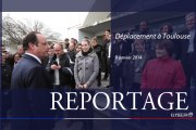 Reportage lors du déplacement de François Hollande à Toulouse