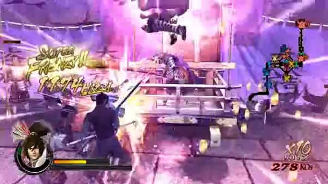 Sengoku Basara Samurai Heroes - Gameplay Keiji Maeda