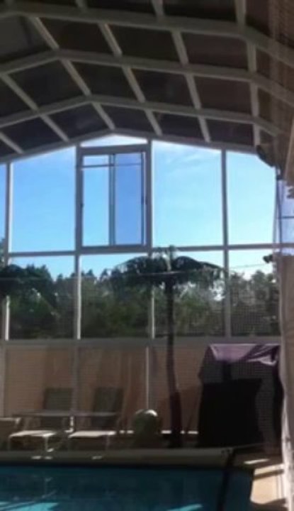 Motorized window to let the fresh air in | Covers in Play Enclosures