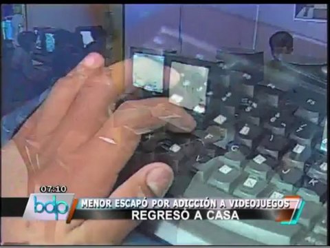 Menor desaparecido por adicción a videojuegos fue internado en hospital Noguchi