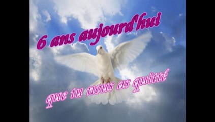 6 ans aujourd'hui que tu nous as quitté