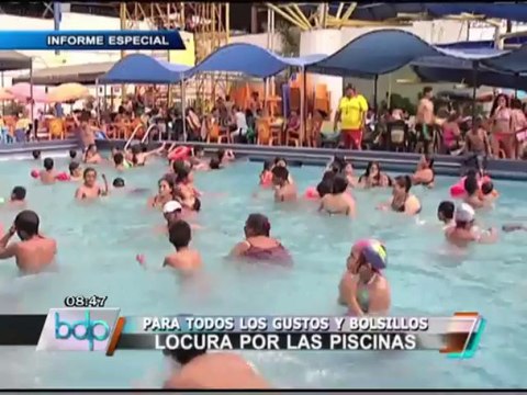 Piscinas y parques acuáticos son preferidos por limeños para aplacar el calor