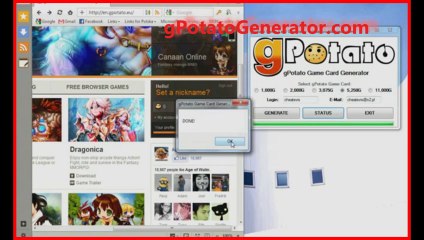 gPotato Game Card Generator 2014