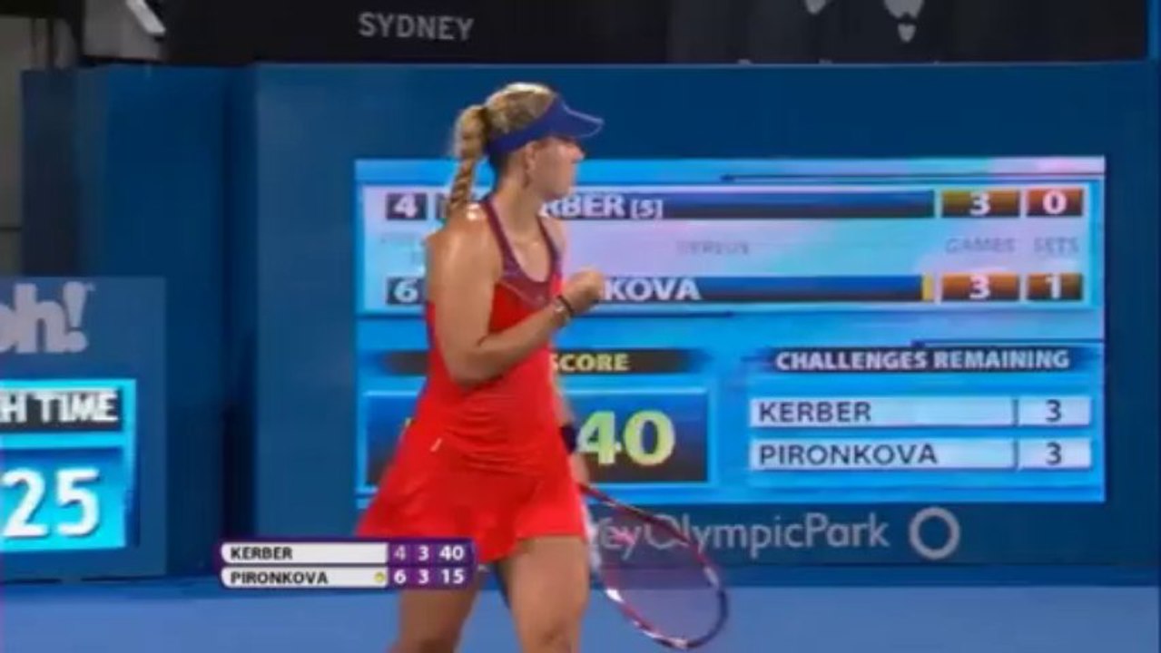 Sydney: Kerber verpasst ersten Saison-Titel gegen Qualifikantin