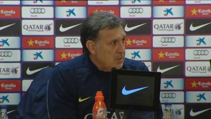 Martino deja entrever la suplencia de Messi