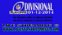 Watch San Diego Chargers vs Denver Broncos Live Streaming 1/12/14