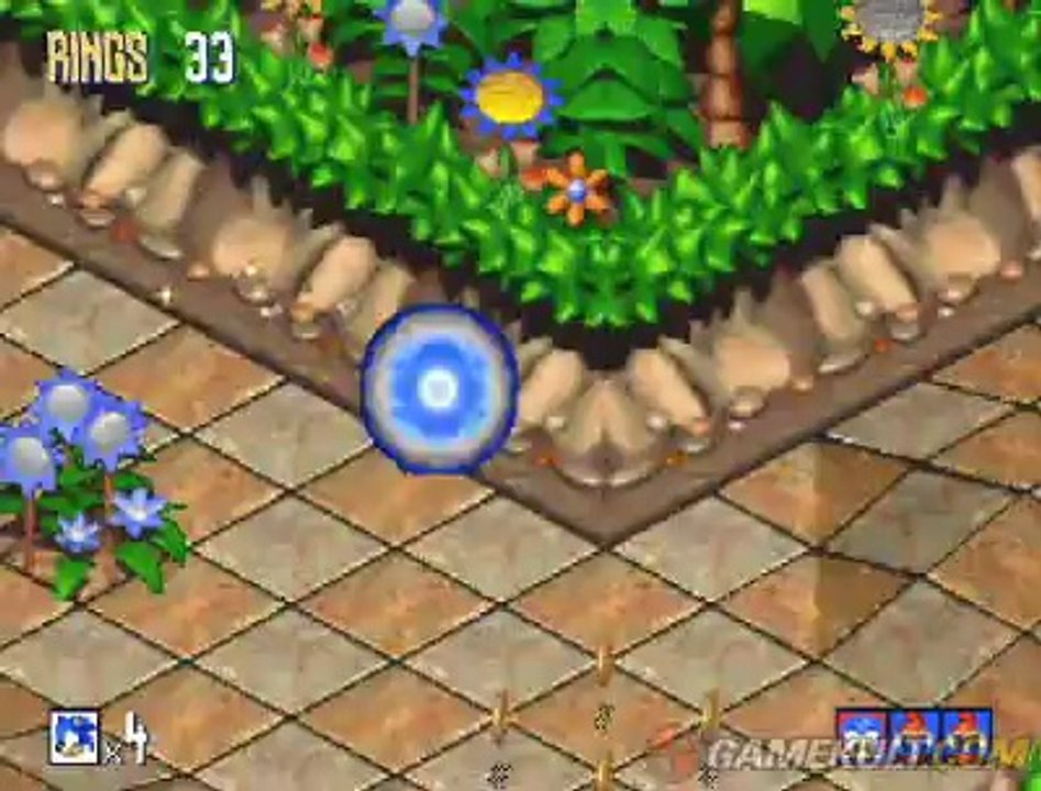 Sonic 3D Flickies' Island - Sonic sur roulettes