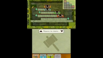 Professeur Layton et Le Masque des Miracles - Enigme 091 Les totems tiquent !