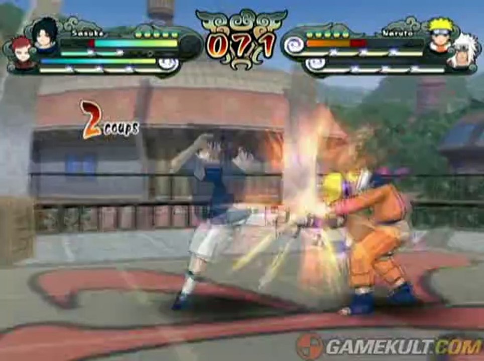 Naruto : Clash of Ninja Revolution 2 European Version - Sasuke corrige Naruto