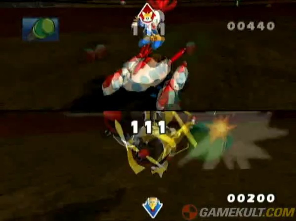 Sonic & SEGA All-Stars Racing - Billy met son poing à Tails