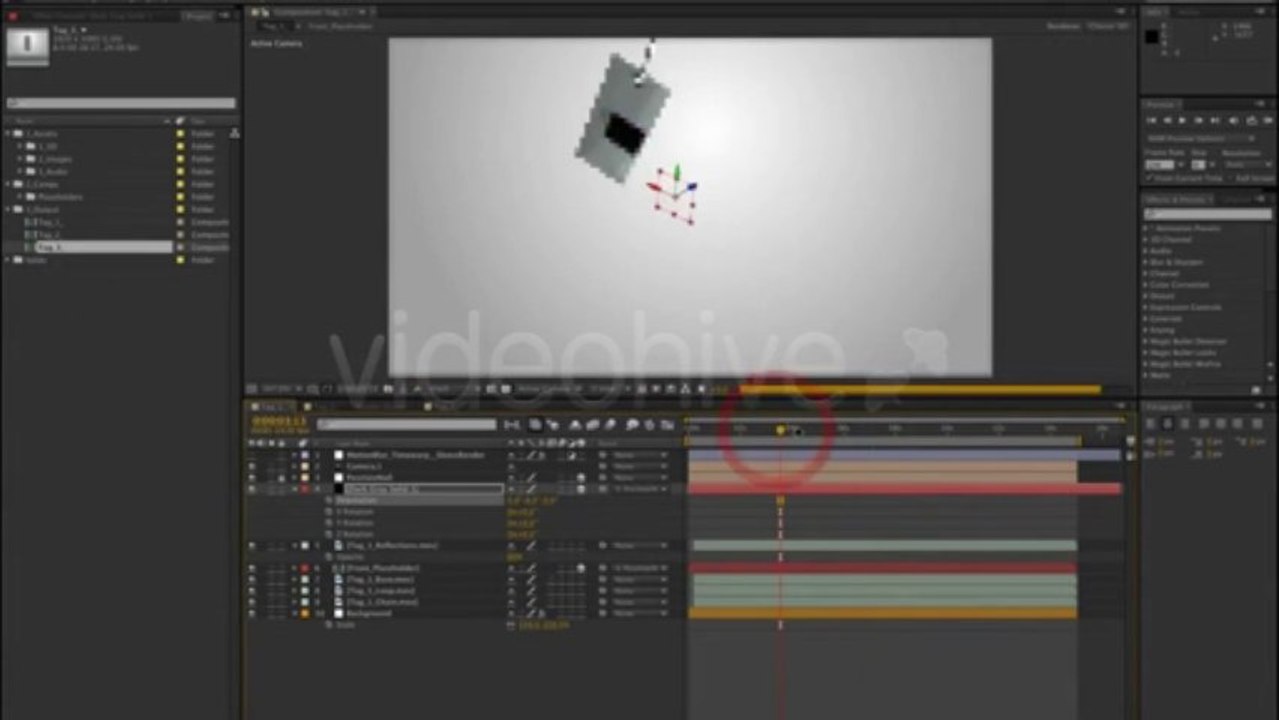 Tags Swinging - After Effects Template