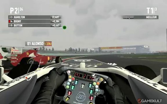 F1 2011 - Pas façile d'attraper la roue d'Alonso..