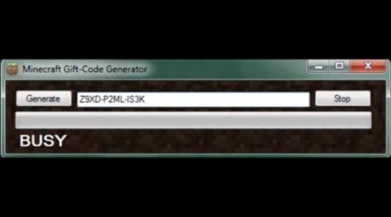 Minecraft Gift Code Generator ! 2014 Update
