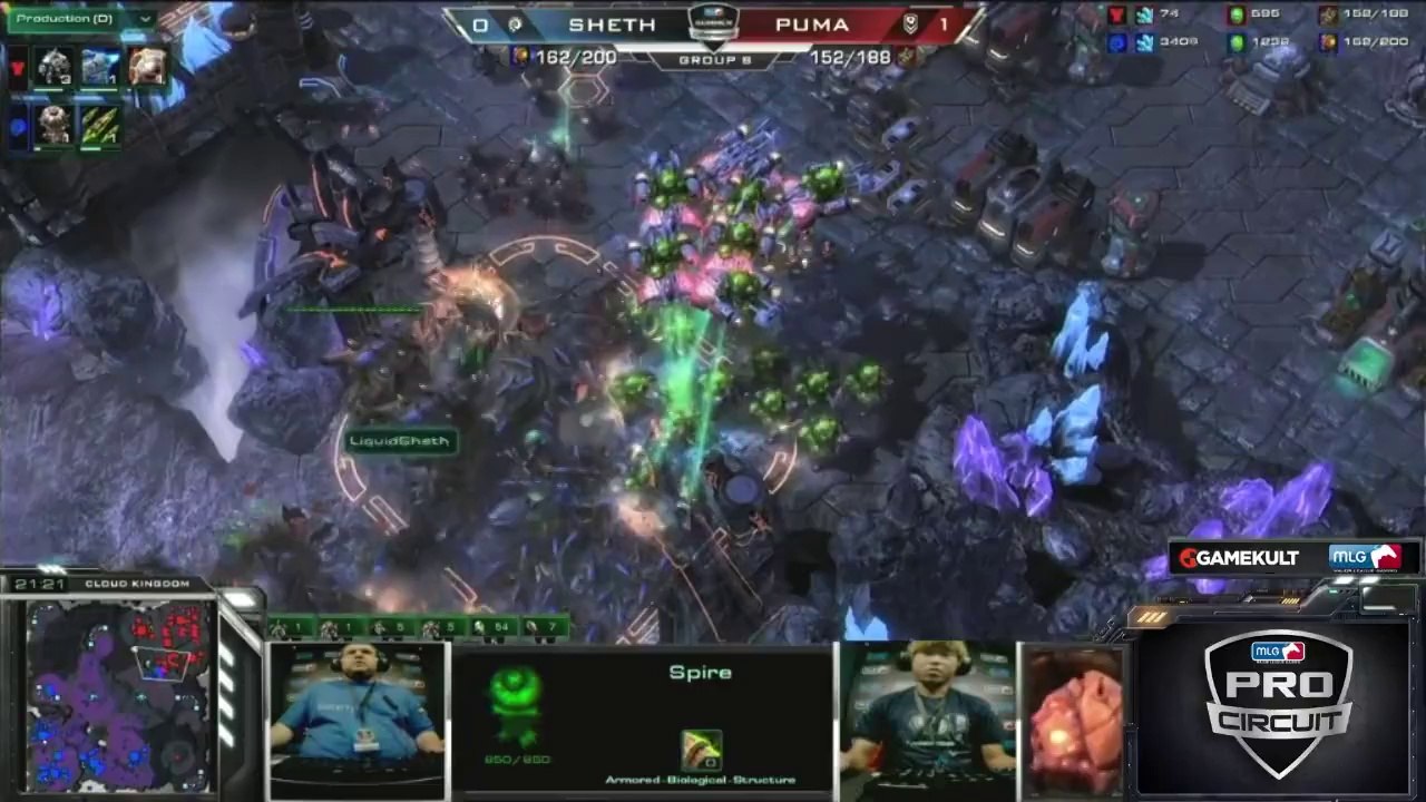 StarCraft II : Wings of Liberty - MLG Raleigh - Sheth vs Puma - Match 2
