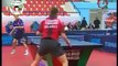 The most amazing trick shot ever seen in table tennis