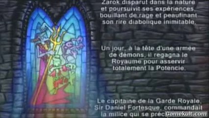 MediEvil Resurrection - L'intro texte : un narrateur de talent
