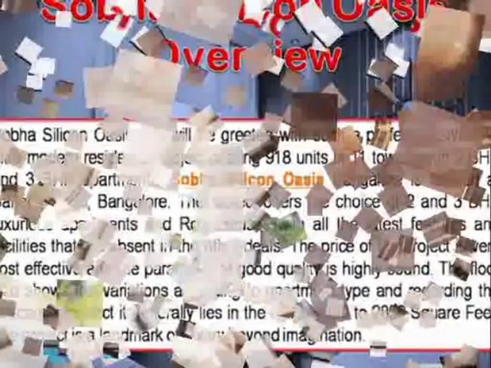 Sobha Silicon Oasis - Sobha Silicon Oasis Bangalore, Video Review, Price Details and Location map