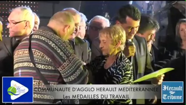 SAINT THIBERY - 2014 - MEDAILLES DU TRAVAIL - COMMUNAUTE d'AGGLOMERATION HERAULT MEDITERRANNE