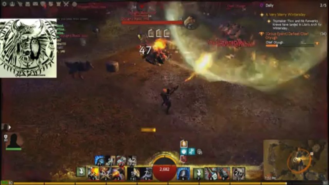 GW2 Soloing Chief Otyugh