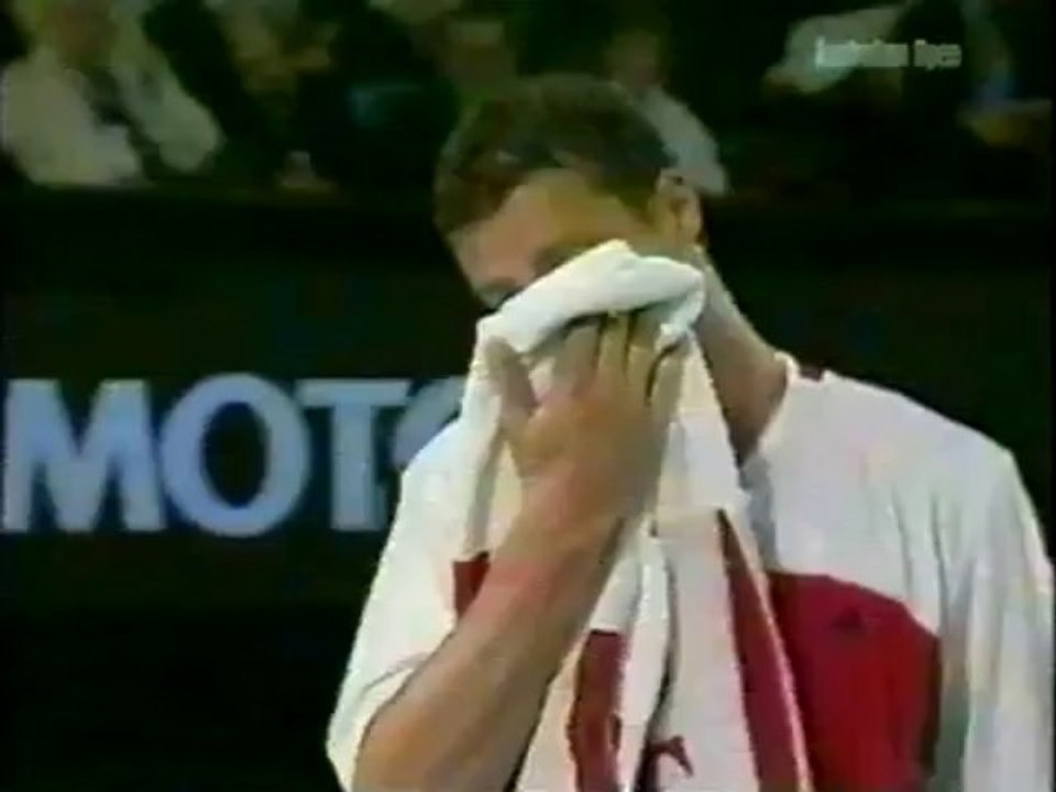 Safin vs Agassi AO 2004 set 2 tiebreak