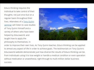 Tony Quinn l The Power of Educo Thinking