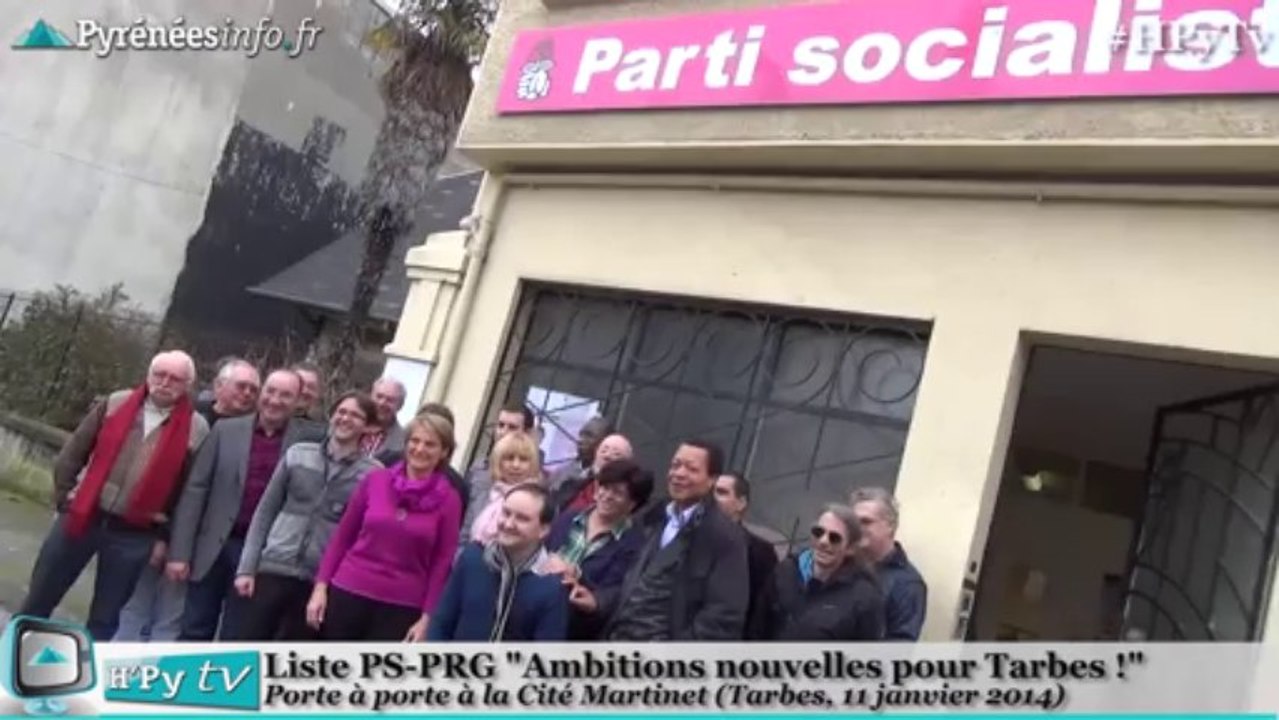 [TARBES] Municipales 2014 PS PRG - Michèle Pham sur le terrain (11 janvier 2014)