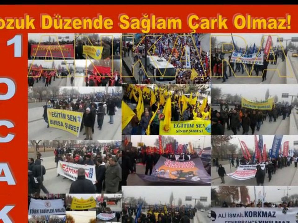 BOZUK DÜZENDE SAĞLAM ÇARK OLMAZ - KESK DİSK TMMOB TTB