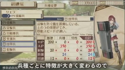 Valkyria Chronicles 3 - Evolution de personnage