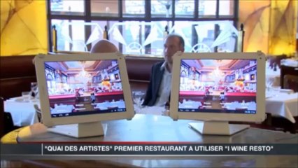 Carte des Vins Tactile " iwineresto " Journal Monaco info 8/01/14