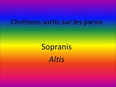 chrétiens sortis sur les parvis (T53-81) sopranis altis