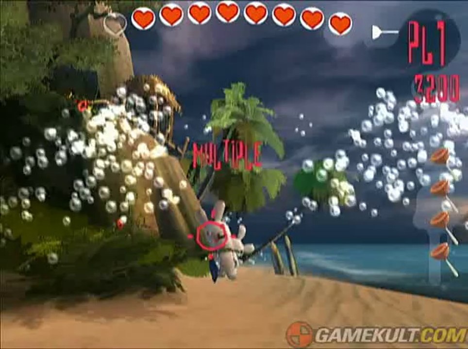 Rayman contre les Lapins Crétins - Phase de shoot délire