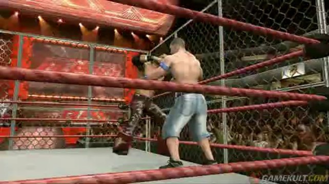 WWE Smackdown Vs. Raw 2010 - The Champ corrigé dans la cage