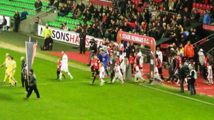 11/01/14 : SRFC-OGCN : entrée des équipes