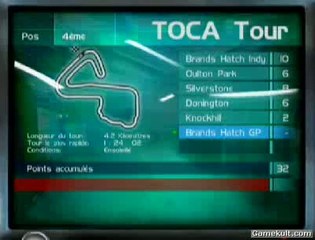 TOCA Race Driver (Xbox Live) - Arrivée + interface