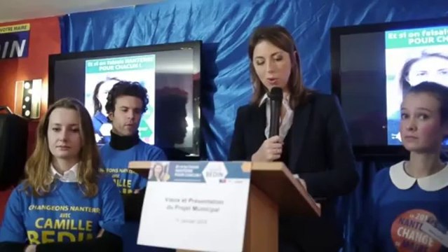 Et si on faisait Nanterre pour chacun Nanterre avec Camille Bedin - Discours de Camille - 11/01/2014