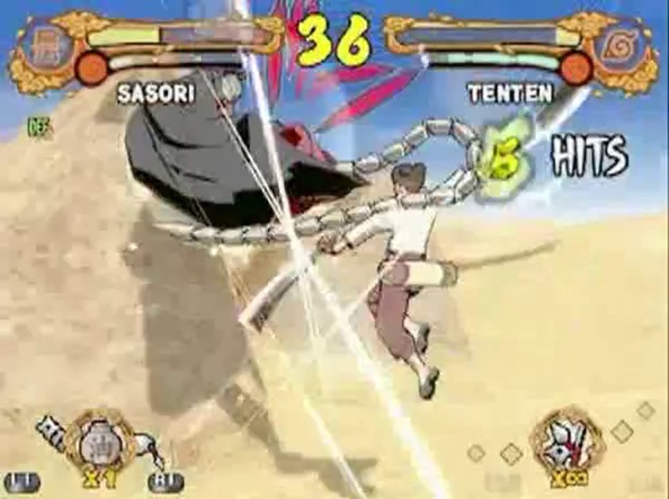 Naruto Shippuden : Ultimate Ninja 4 - Sasori vs. Tenten