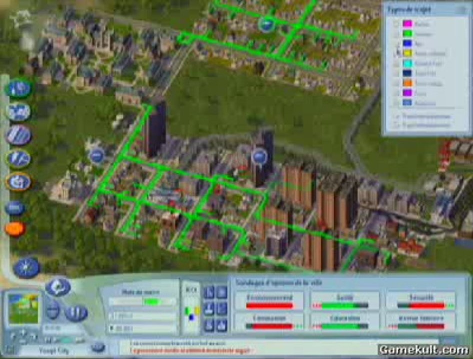 Sim City 4 : Rush Hour - Circulation analysée