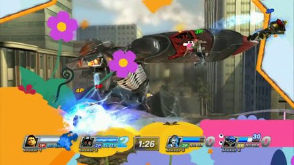 PlayStation All-Stars Battle Royale - Sly Cooper on fire