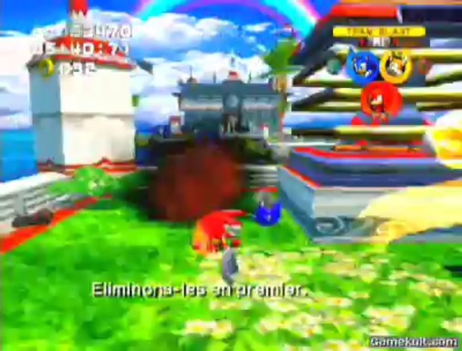 Sonic Heroes - Knuckles et la tortue